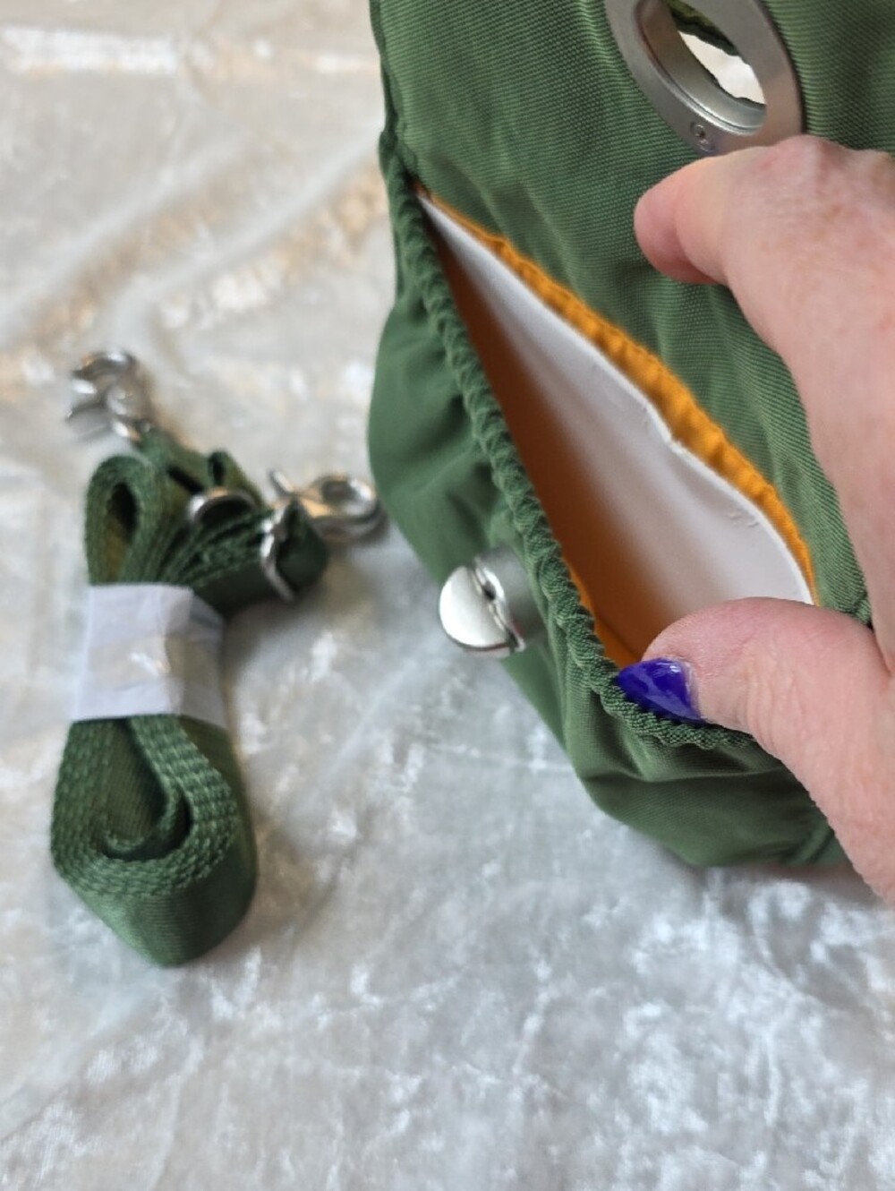 Baggallini Thyme Green Mini Turn-Lock Crossbody - Picture 4 of 8